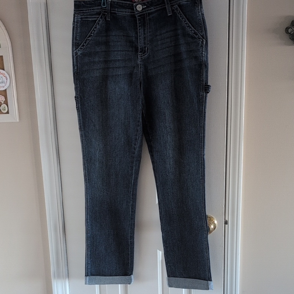 Dickies Women's Straight Leg Dark Blue Jeans